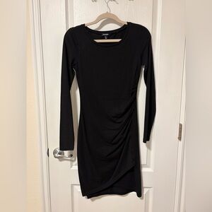 Nordstrom Tildon Elegant Black Long Sleeve Dress